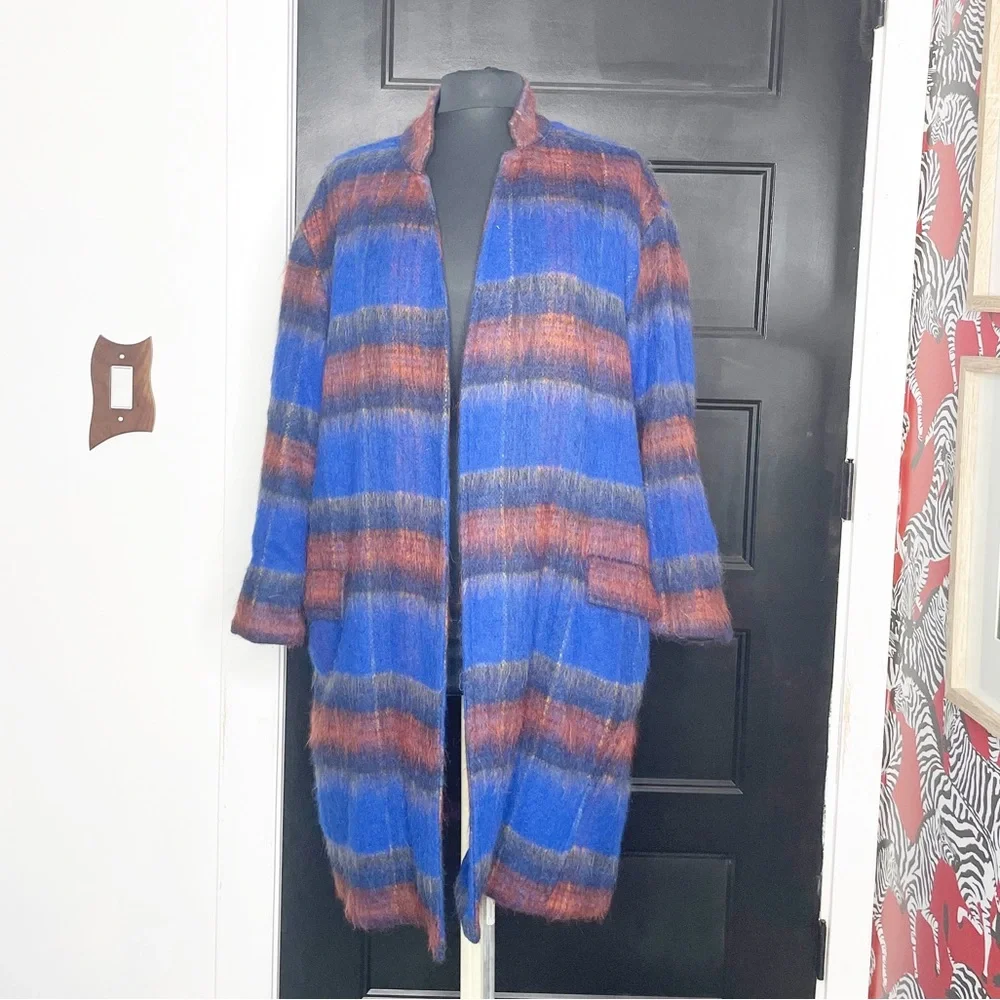 Free People Long and Lean Wool Overcoat - Picture 2 of 8